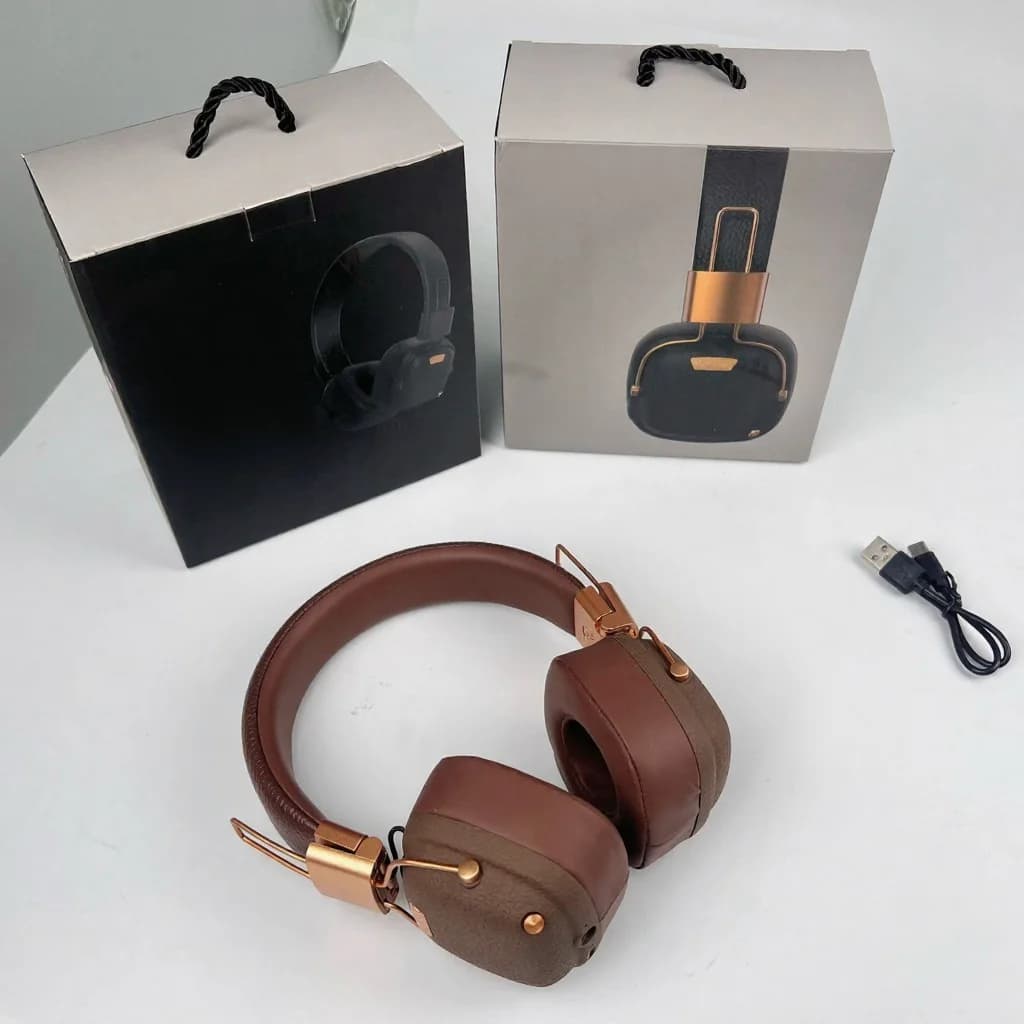 Retro stiliaus belaidės Bluetooth ausinės su EQ garso režimais