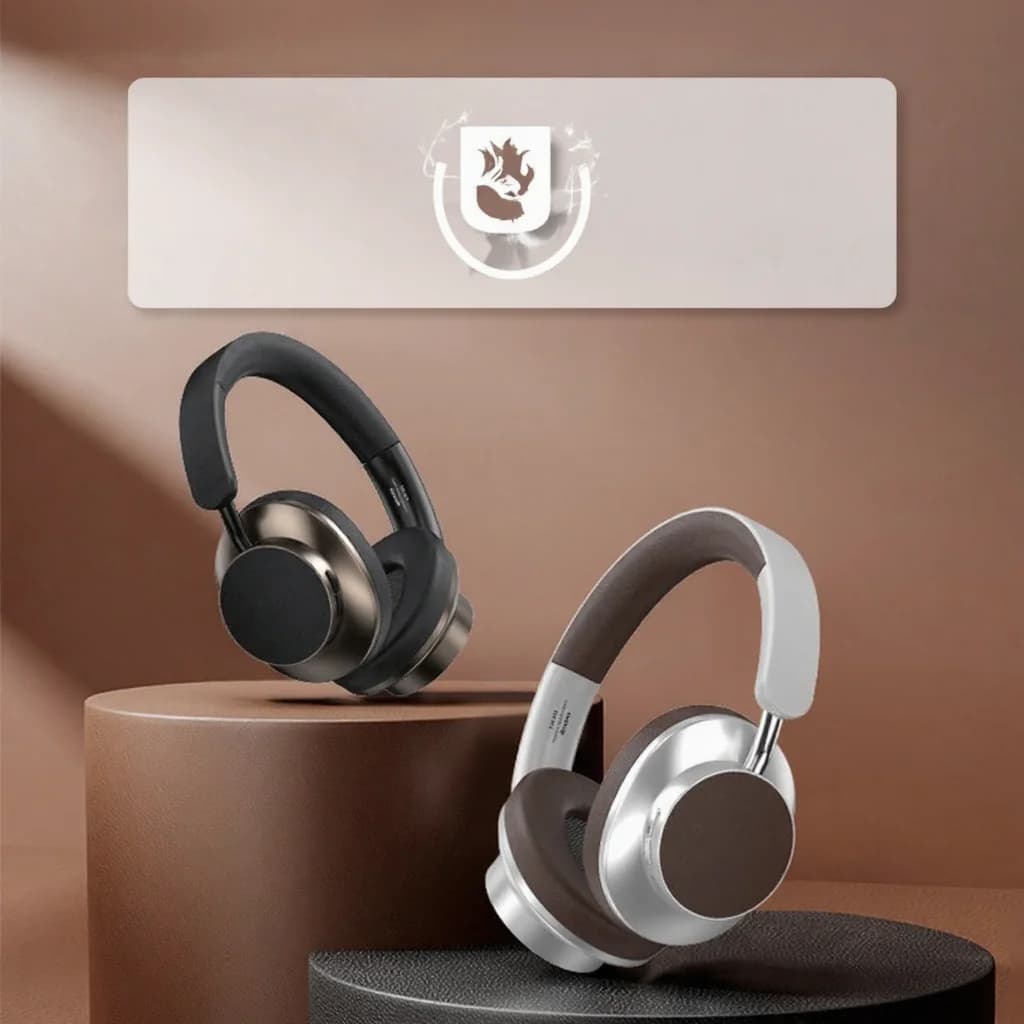 Retro ausinės su Bluetooth, FM radiju ir TF kortelės lizdu