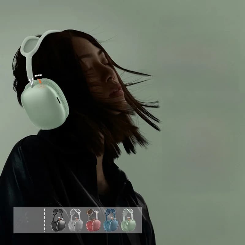 „Bluetooth 5.4“ antausinės ausinės su sukamu ratuku ir FM radiju