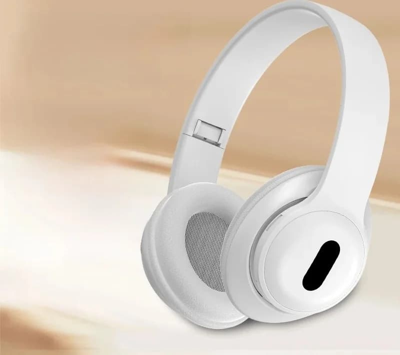 Antausinės belaidžios „Bluetooth“ ausinės su FM radiju ir TF kortelės lizdu