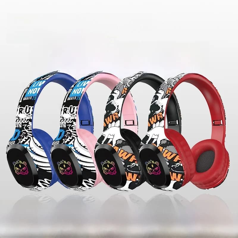 Belaidės ausinės su TF kortelės lizdu ir Bluetooth