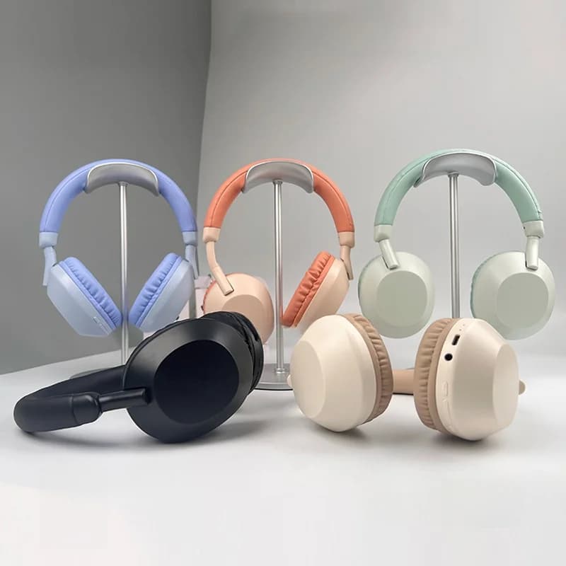 Belaidės „Bluetooth“ ausinės su giliu bosu ir mikrofonu
