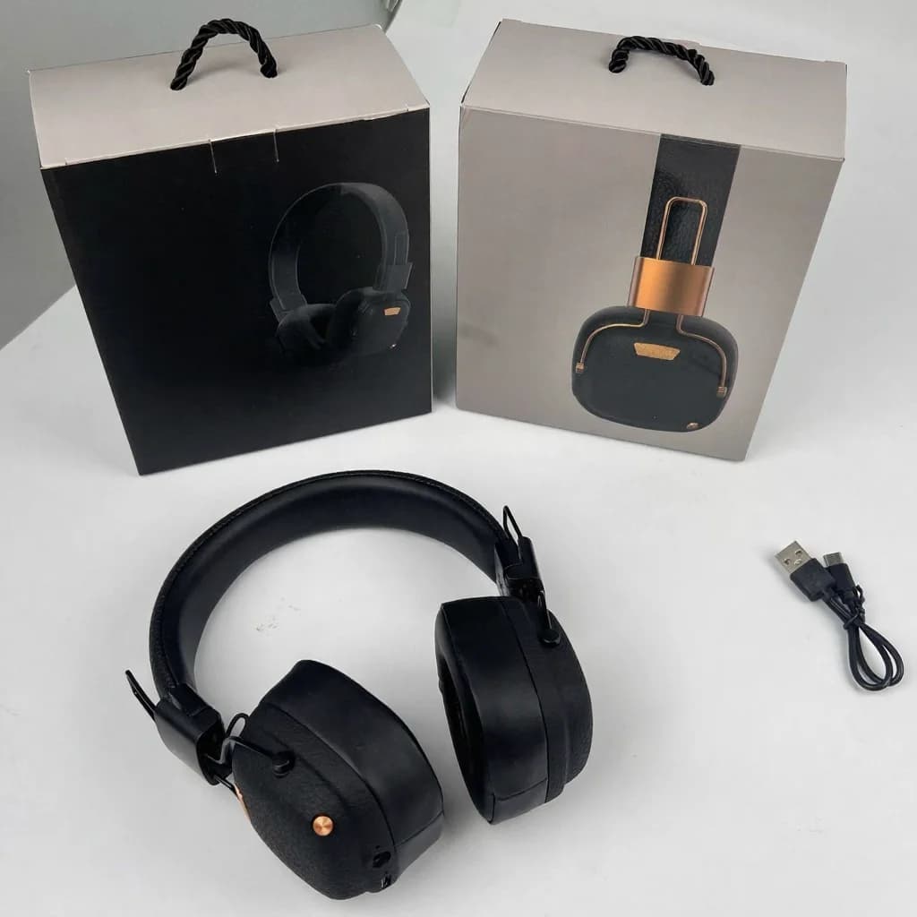 Retro stiliaus belaidės Bluetooth ausinės su EQ garso režimais