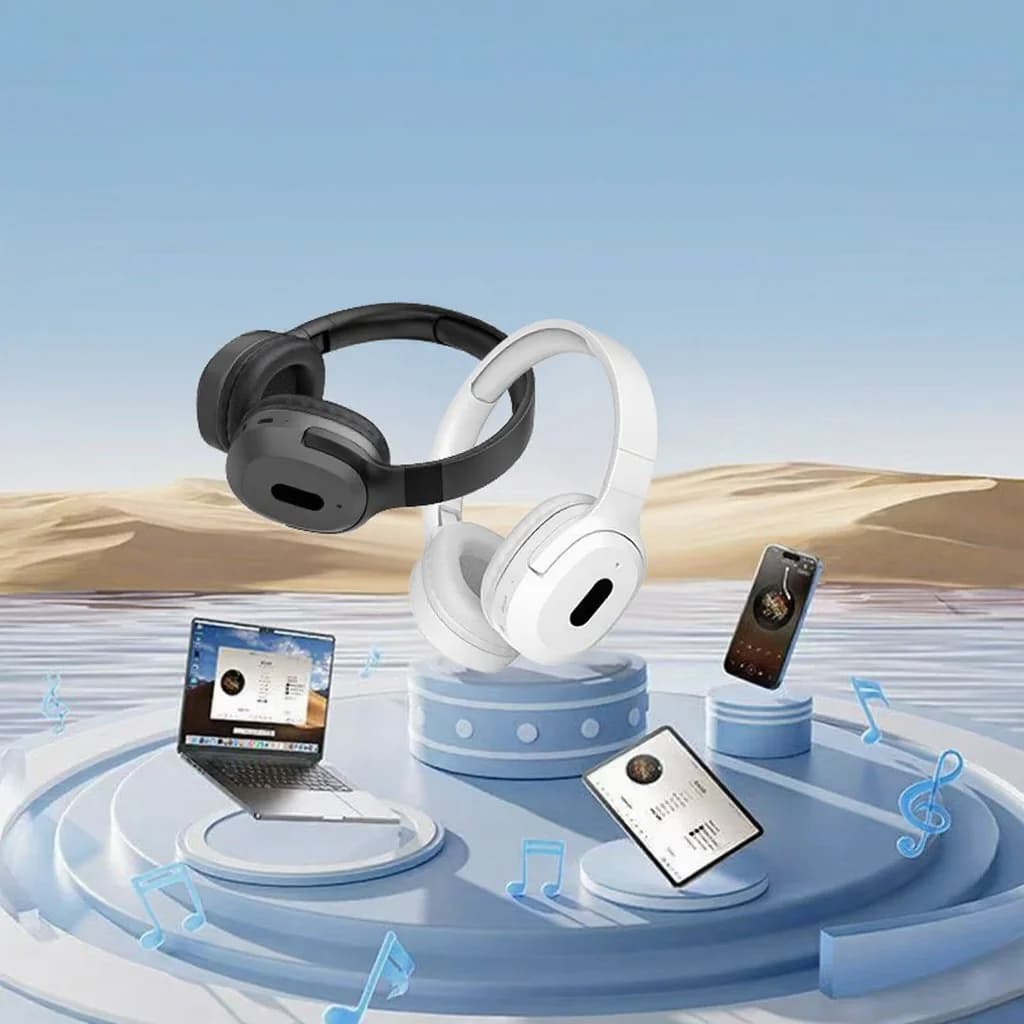 Belaidžios antausinės „Bluetooth“ ausinės su Type-C