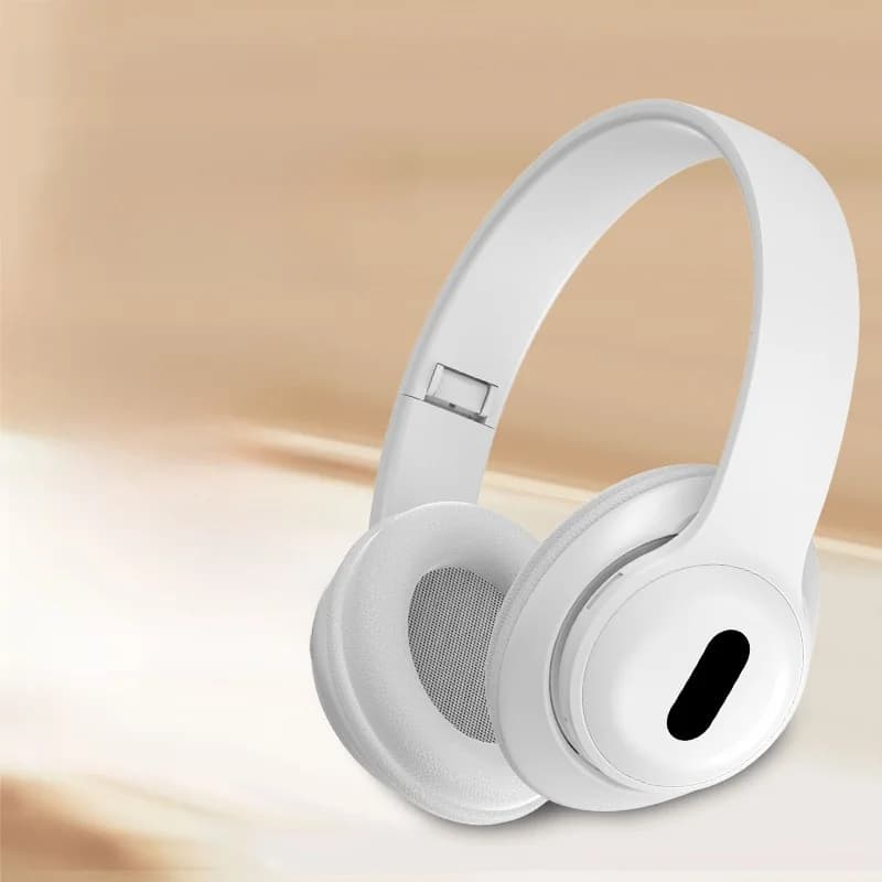 Antausinės belaidžios „Bluetooth“ ausinės su FM radiju ir TF kortelės lizdu