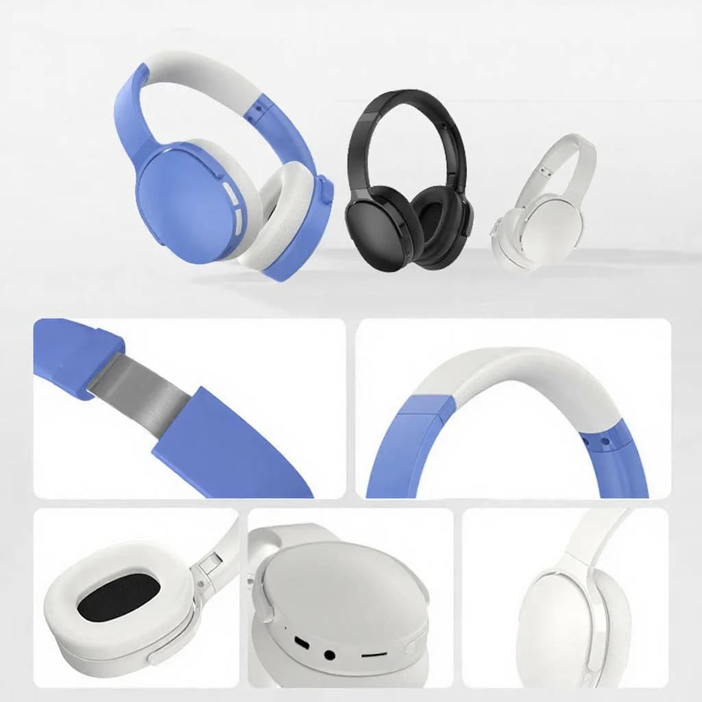 Ausinės su Bluetooth, FM, TF kortele, EQ režimais ir mikrofonu