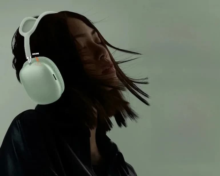 „Bluetooth 5.4“ antausinės ausinės su sukamu ratukeliu ir FM radiju