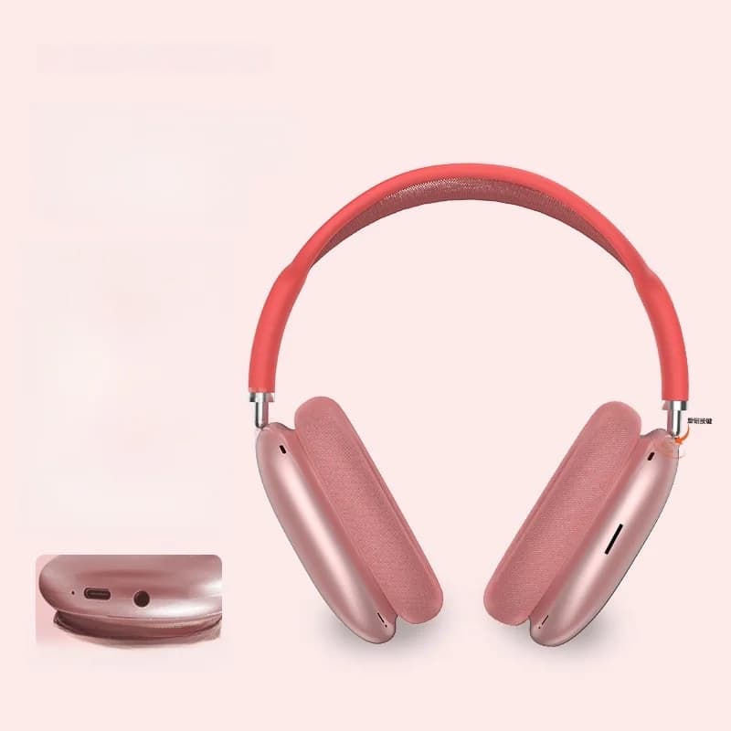 „Bluetooth 5.4“ antausinės ausinės su sukamu ratuku ir FM radiju