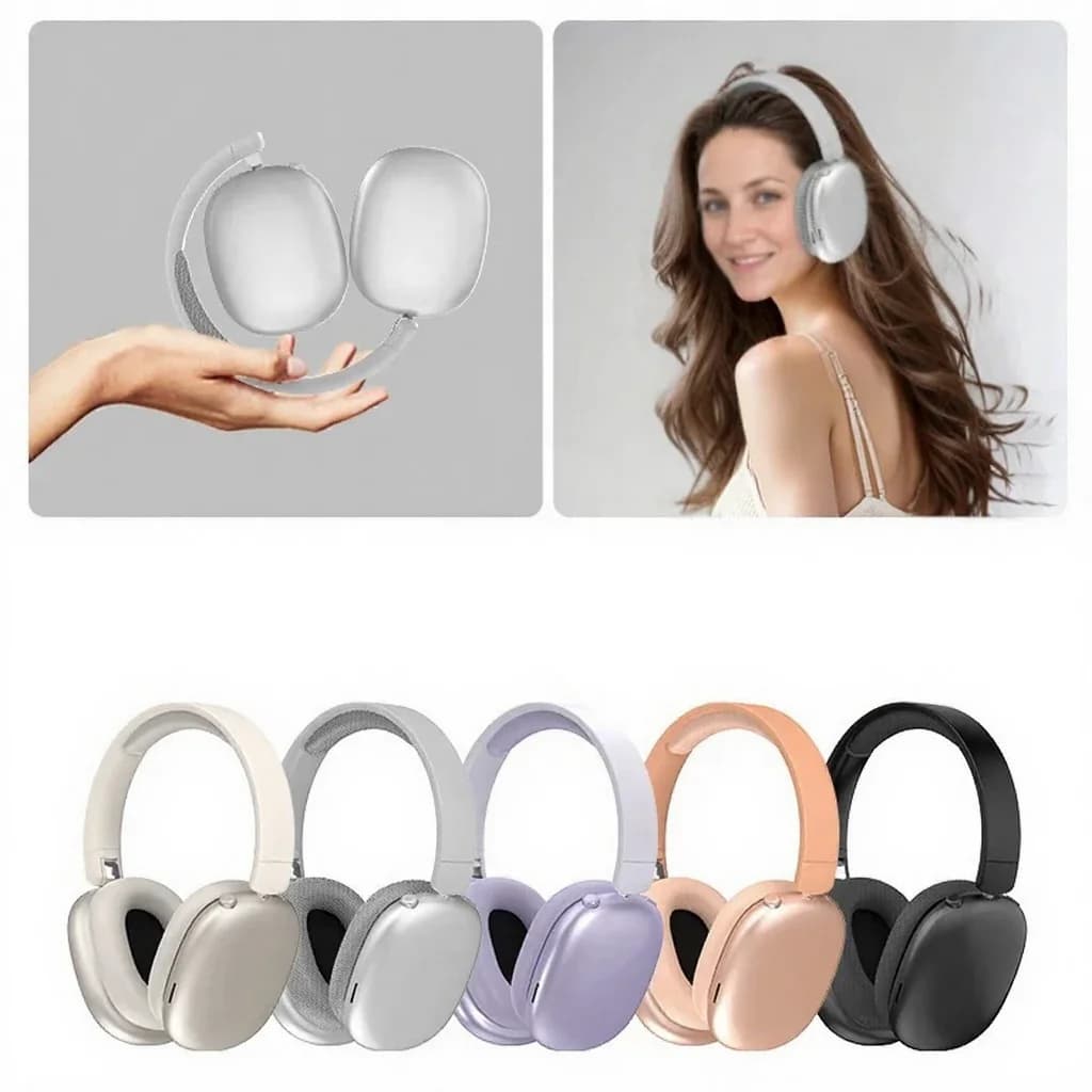 Belaidžiai „Bluetooth“ antausinės ausinės su ilgu baterijos veikimu