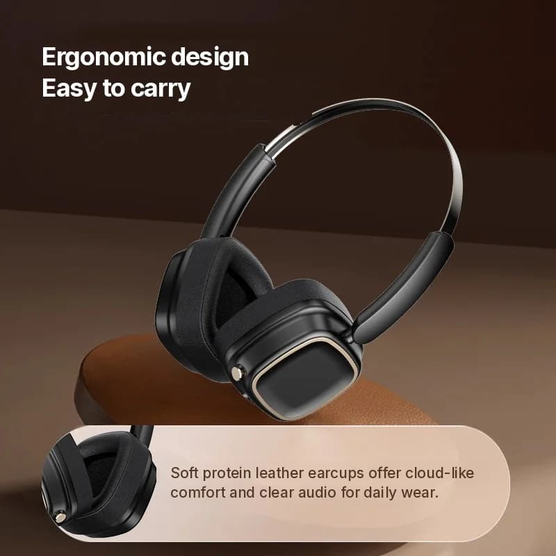 Retro ausinės su Bluetooth 5.4 ir giliu bosu
