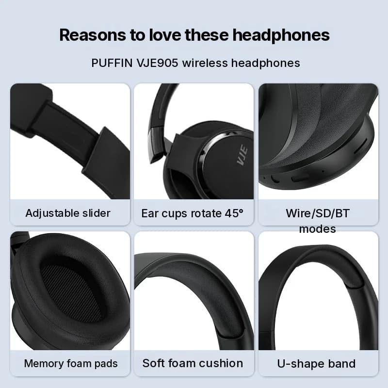 Belaidės ausinės su ilgu baterijos veikimu ir „Bluetooth“ 5.4