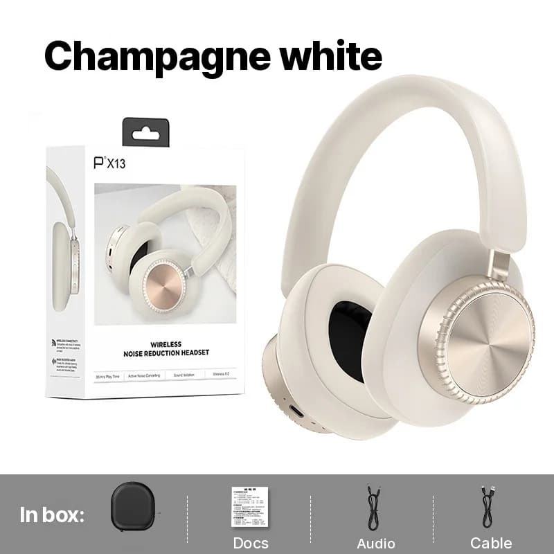 Antausinės belaidės Bluetooth ausinės su triukšmo slopinimu ir dėklu