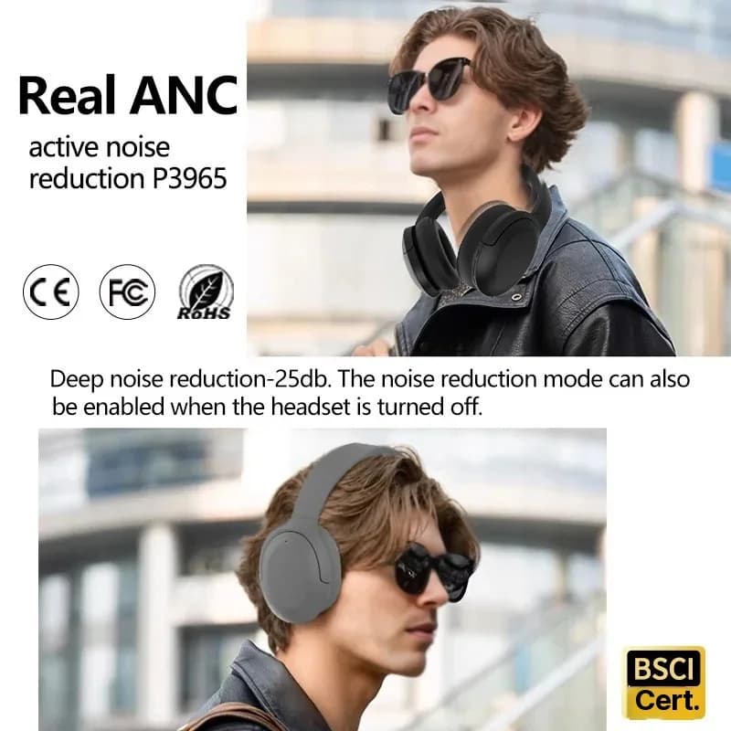 Belaidžios antausinės ausinės su ANC ir „Bluetooth 5.4“