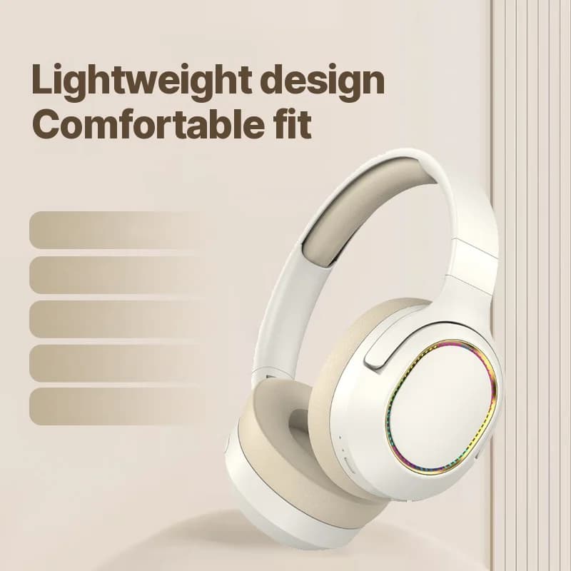 RGB žaidimų ausinės belaidės „Bluetooth“ antausinės stereo ausinės