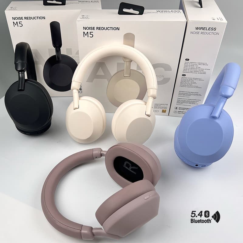 Belaidės antausinės ausinės su aktyviu triukšmo slopinimu ir stereo garsu