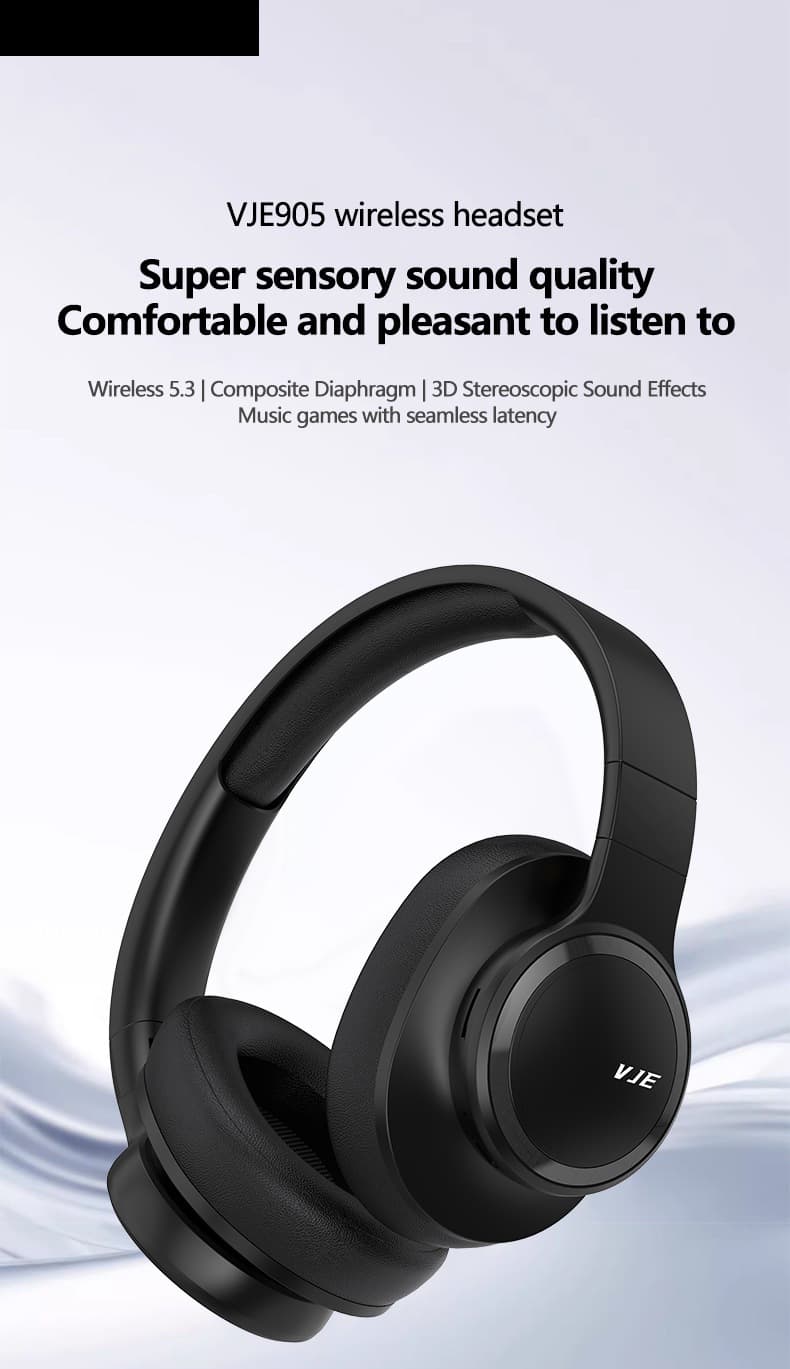 Belaidžios antausinės „Bluetooth“ ausinės su mikrofonu ir giliu bosu